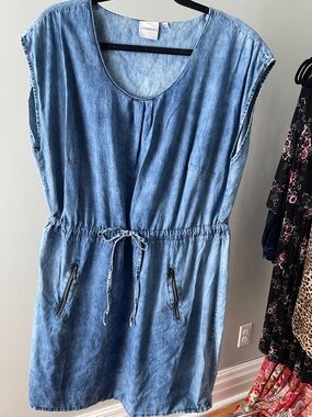 Junarose Light Blue Denim Top